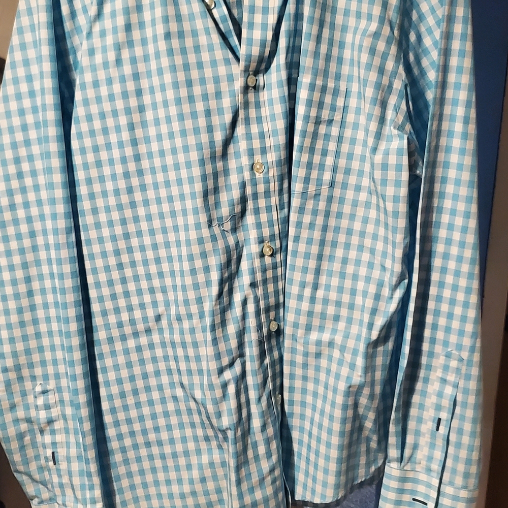 UNTUCKit Light Blue Gingham Men's Shirt
